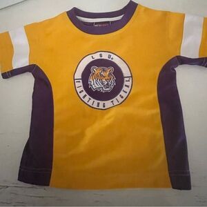 2T Genuine Stuff LSU Tigers gold & purple short sleeve crew neck jersey